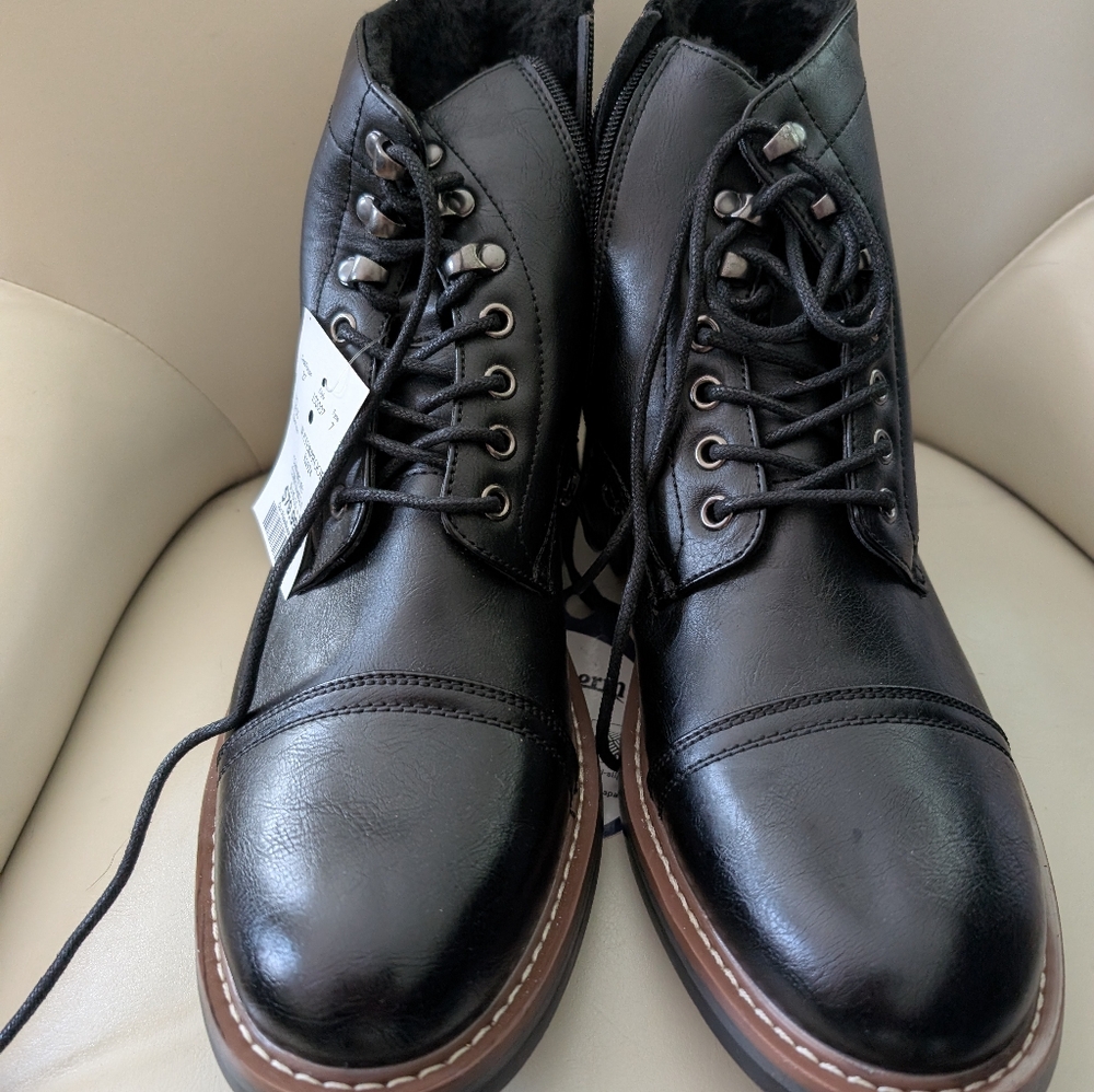 Men's Black Leather Boots